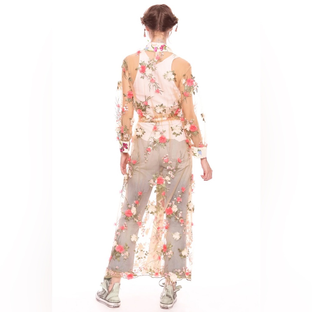 ARATTA FLORAL FANTASY KIMONO SIZE MEDIUM NWT - Picture 2 of 10